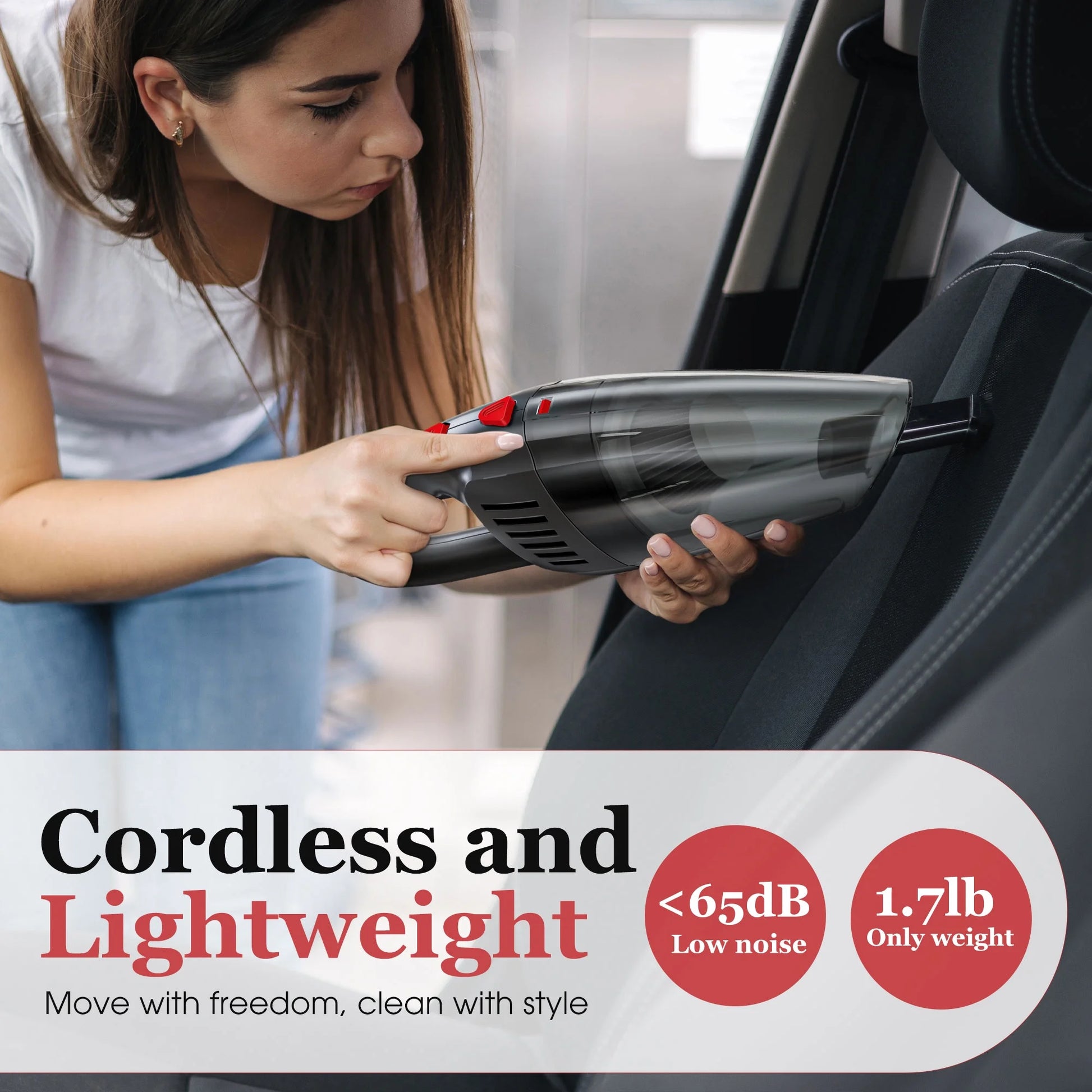 TurboClean Cordless Car Vacuum – Powerful, Portable & Multi-Surface