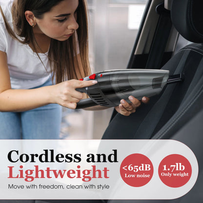 TurboClean Cordless Car Vacuum – Powerful, Portable & Multi-Surface