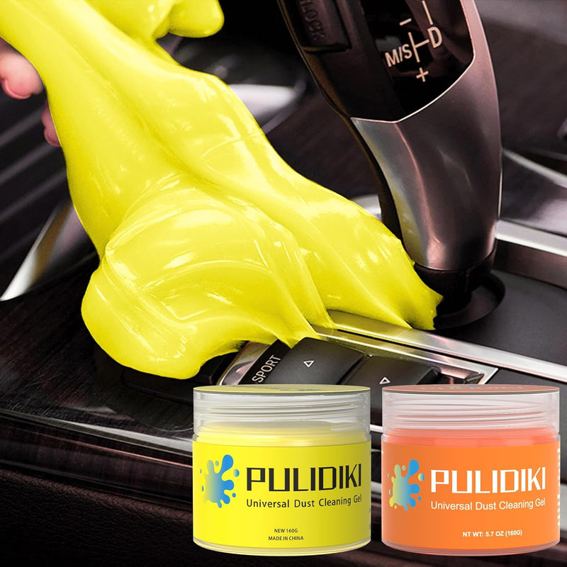 Ultimate Car Cleaning Bundle – Bright Yellow Gel & Power Orange Putty