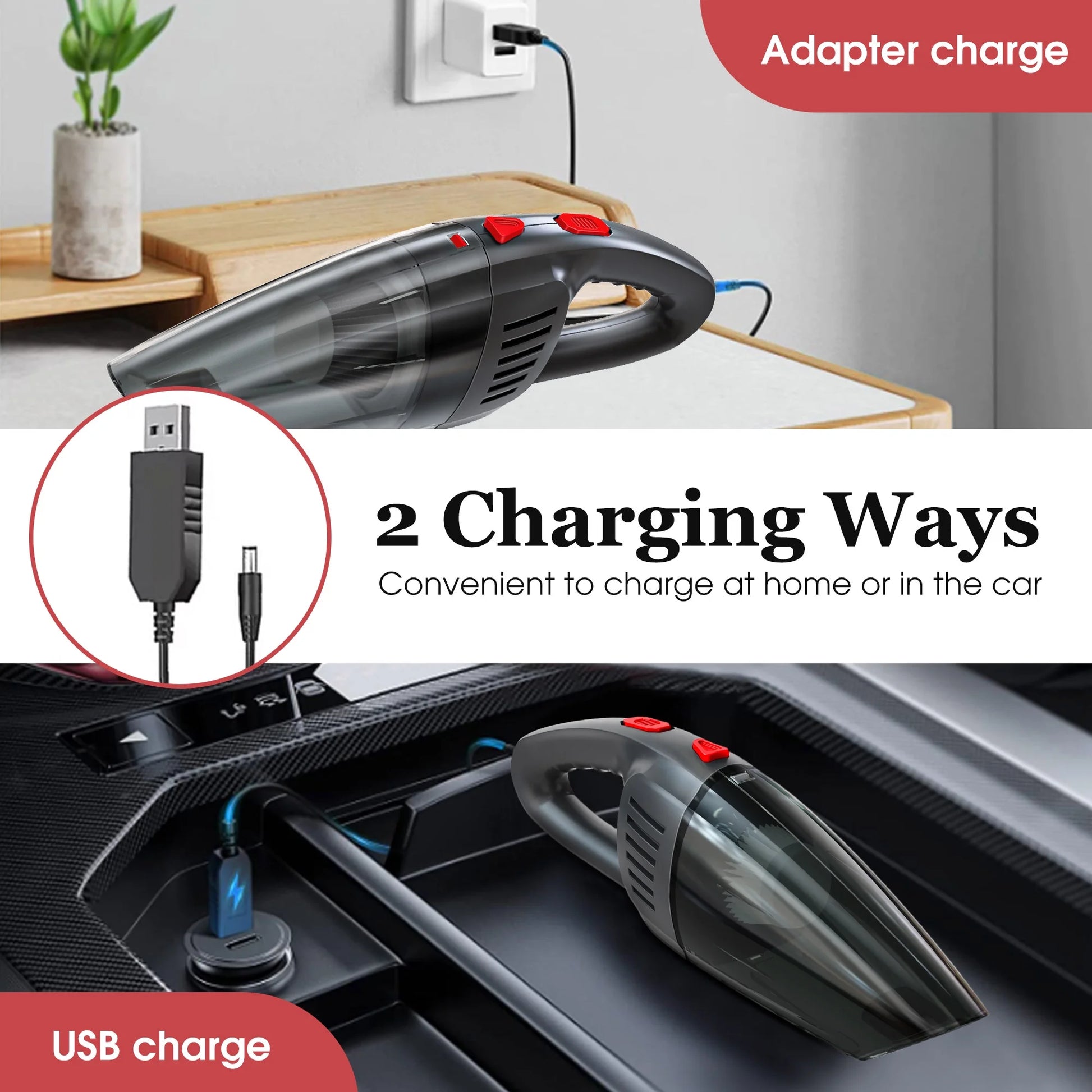 TurboClean Cordless Car Vacuum – Powerful, Portable & Multi-Surface