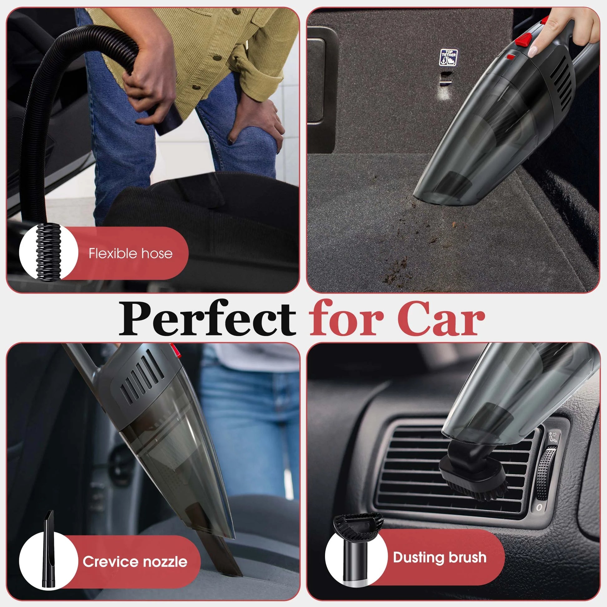 TurboClean Cordless Car Vacuum – Powerful, Portable & Multi-Surface