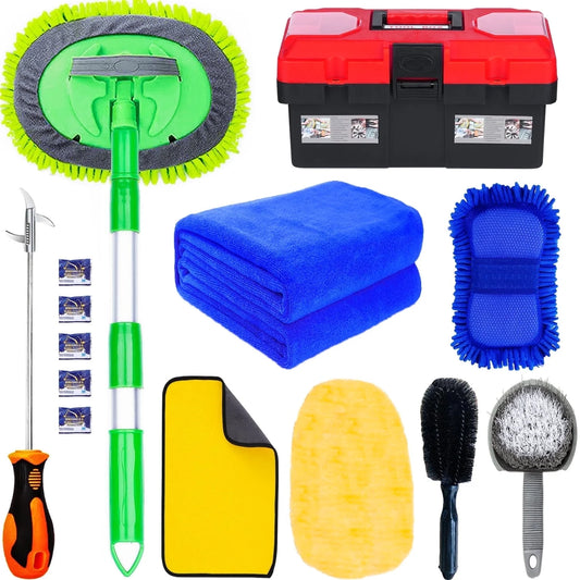 Car Wash Kit – Interior Detailing Set with Brush & Microfiber Towels