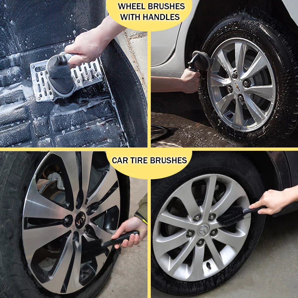 Car Wash Kit – Interior Detailing Set with Brush & Microfiber Towels